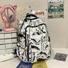 Trendy Ink Wash Style Backpack - Large Capacity, Versatile School Bag for Students