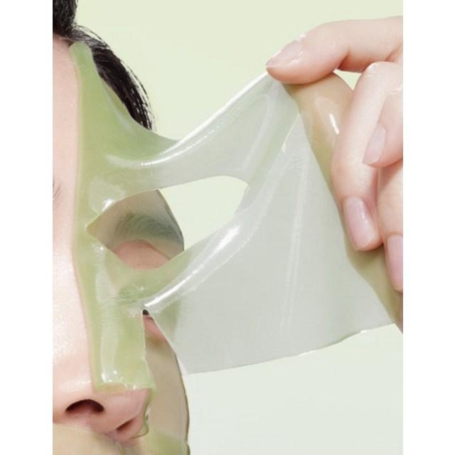 MARY&MAY Vegan Collagen Hydrogel Mask Pack (1 Pack / 30g x 4 Sheets) #Fresh Aloe - Hydrogel Cooling & Elasticity Firming Facial Mask