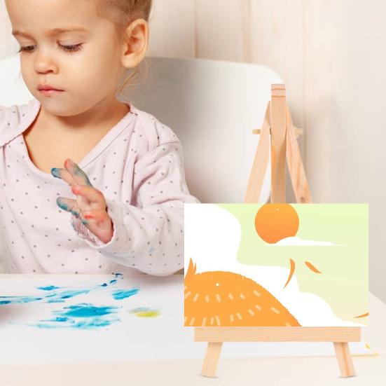 5 шт. регулируемые деревянные мольберты многоразового использования, легко красить, безопасный наклон с регулируемым винтом, мольберт из соснового дерева