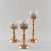 New Hot Plated Wrought Iron Candlestick Glass Candlestick Ornaments Retro Wedding Props Creative Candle Holders