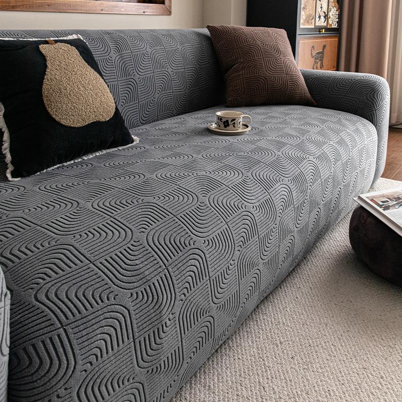Polar Fleece Sofa Cover All Inclusive  Universal Nordic Simple One Piece Anti Cat Scratch