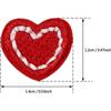 10 шт. маленькие красные вышитые сердца мини самоклеящиеся нашивки DIY аксессуары для одежды вышитые значки 1.2*1.4CM