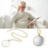 Hanging Ornament Necklace Magnifying Glass 5x Portable Monocle Durable Magnifier Pendant  Elderly