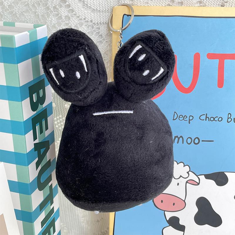 Cute Big-eyed Alien Plush Keychain Adorable Novelty Stuffed Toy For Bags Or Keys