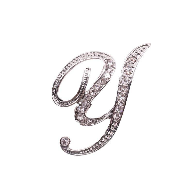 Значок-брошь в виде модной буквы: Креативный значок на пиджак для мужчин и женщин