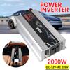 2000W Socket With USB DC 110V To 220V Car Accessories Car Power Invertor Portable Vehicle-Mounted Household AC Converter Metal Universal