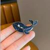 Pinkdudu Fashion Blue Dolphin Brooch New Animal Brooch for Women Jewelry Gifts PD1828