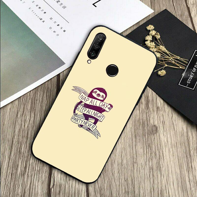 Милый Милый Уютный Ленивец Животное Для Huawei Nova 5T 9 10 SE 7i 8i 11i 12i Y73 Y90 Y70 Y72 Y61 Y91 P60 Pro P40 P30 Lite Чехол