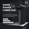 3nd Generation X3 Violent Blower Mini Turbo Jet Fan Handheld Brushless Motor 130,000 RPM Wind Speed 52m/s Industrial Duct Fan