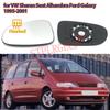 Pour VW Sharan, Seat Alhambra, Ford Galaxy 1995-2001 : Verre De Rétroviseur Latéral Chauffant De Remplacement Avec Plaque