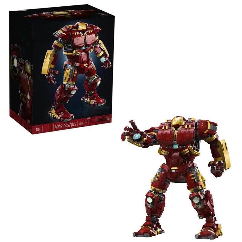 Совместимо с LEGO Marvel Super Hero Железный Человек 76210 Халкбастер Меха Сборный Конструктор