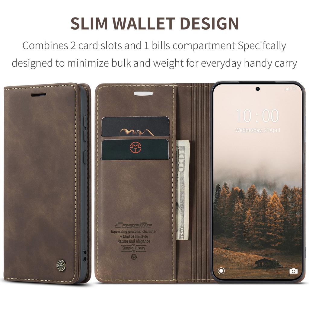 Для Xiaomi Redmi Note 15 Pro 5G (Глобальный) Чехол-кошелек CASEME Серия 013 Кожа PU Чехол для телефона Подставка