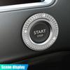 Car Bling Crystal Rhinestone Engine Start Decoration Ring, Ring Start Button Cover Sticker Key Ignition & Knob Ring Decoration, Bling Car Interior