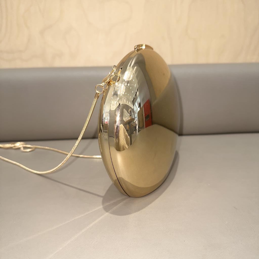 Niche Design металлическая акриловая женская сумка через плечо изысканная модная обеденная сумка в форме гусиного яйца через плечо