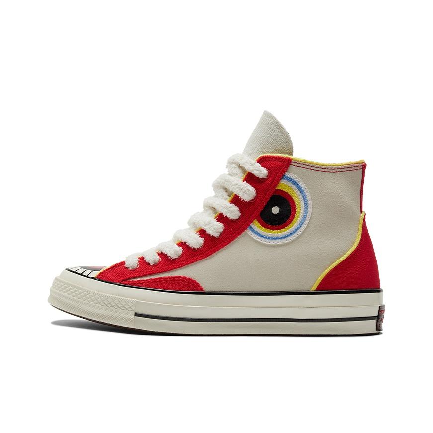 Converse Chuck Taylor All Star 1970-е Удобные Модные Высокие парусиновые кеды Унисекс Бежевый Красный Желтый A05277C