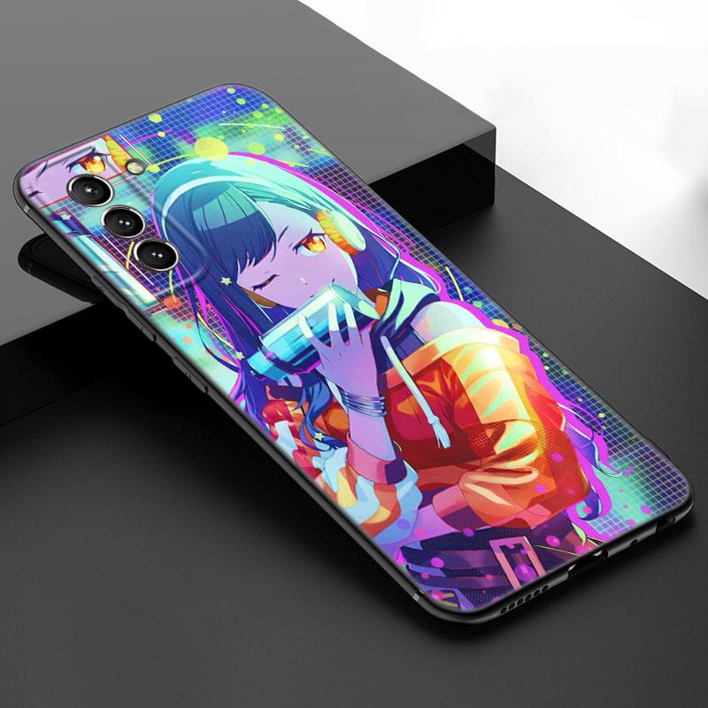 Game Project Sekai Black Silicone Phone Case For Samsung Galaxy S23 S21 S20 FE S24 S22 Ultra S10E S10 S9 S8 Plus