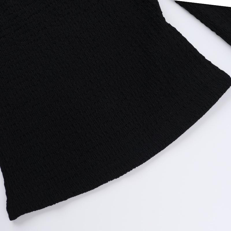 AltGoth Mall Gothic Sexy T-shirt Women Streetwear Harajuku Y2k E-girl Mesh Patchwork Hollow Out Long Sleeve Halter Crop Tee Tops