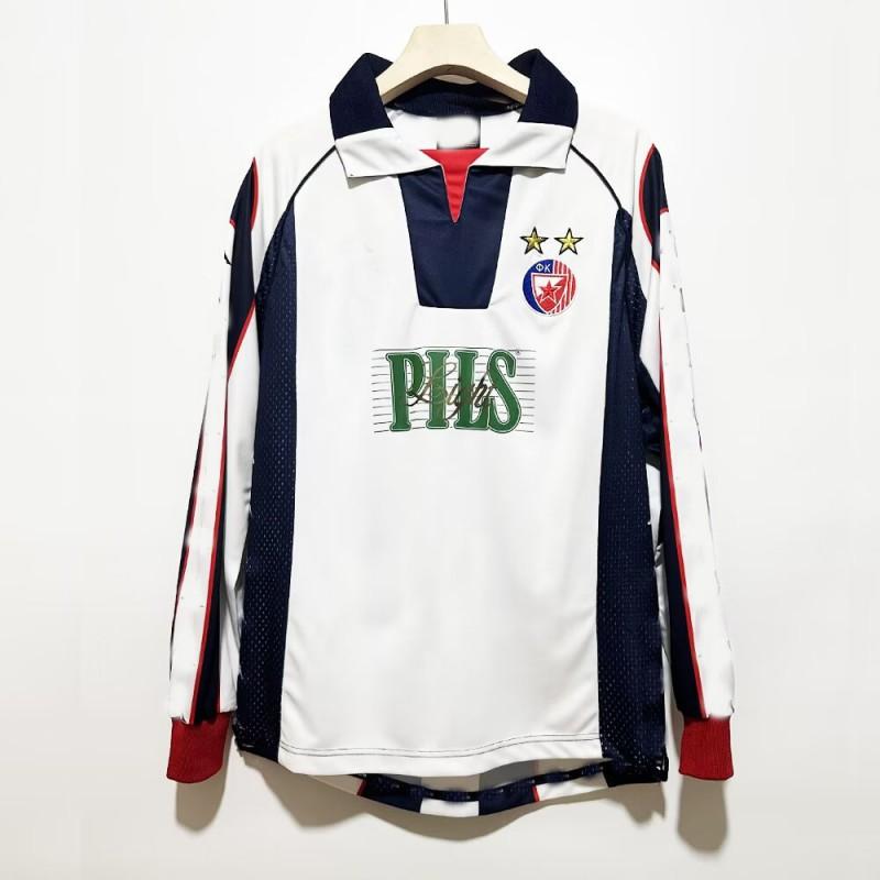 Vintage Red Star Belgrade Football Jersey 1995-1997 Away Home Retro Soccer Shirt Men Women Adult Wear