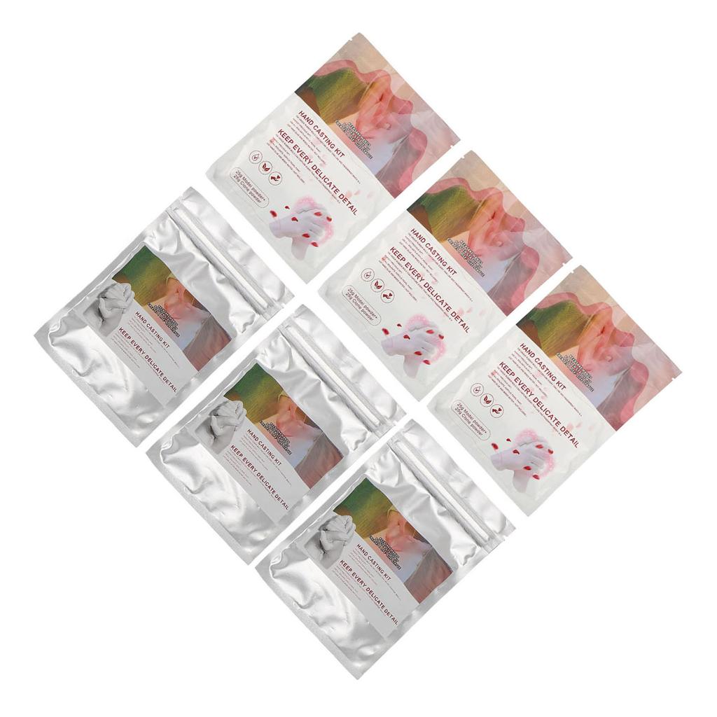 3 Sets Hand Molding Tools Plaster Hand Model Casting Kit for Couples Newborn Wedding Anniversary 25g