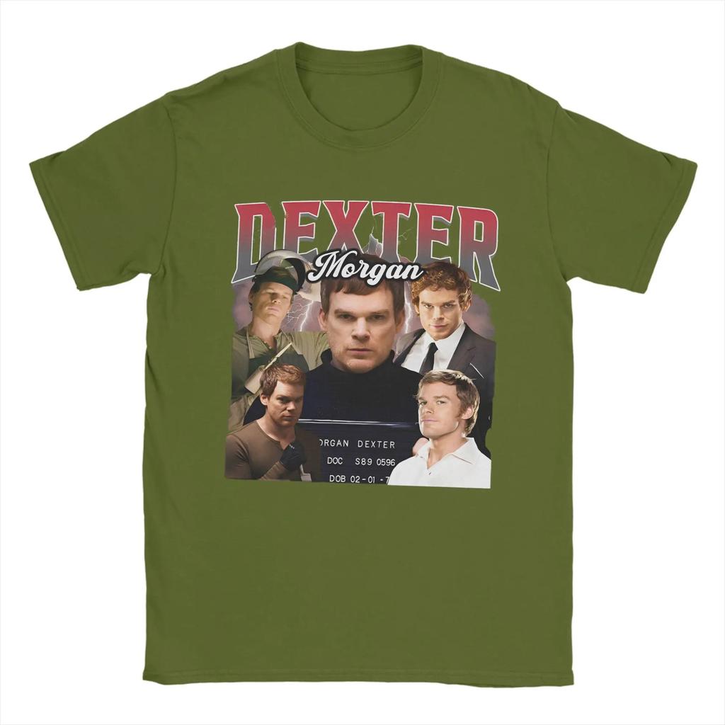 Oversized T Shirt Summer Dexter Morgan Movie Popular T Shirts Crime Tv Drama 100 Cotton Tee Shirt For Unisex Y2k Short Sleeve Tops