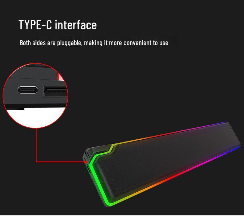 RGB Светящаяся подставка под запястье из пены с эффектом памяти - Большой размер для офисных клавиатур