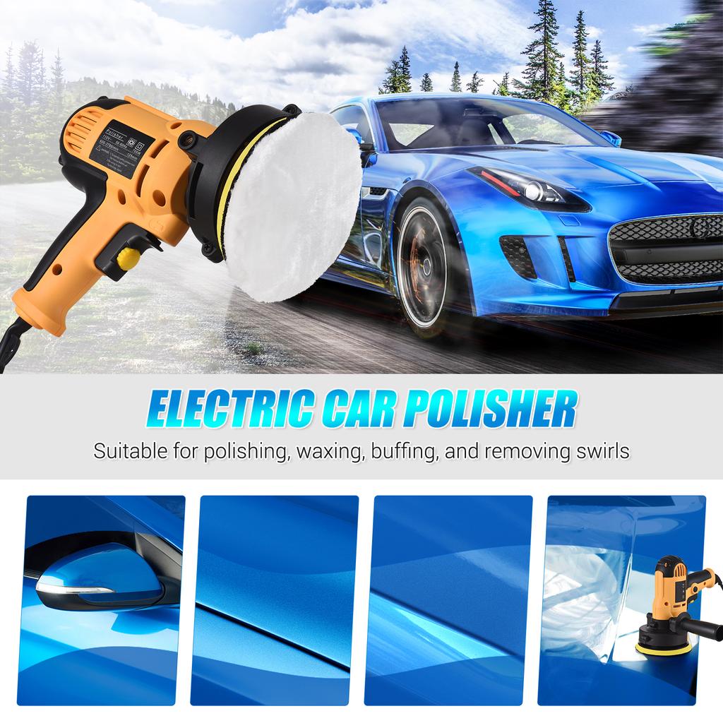 5-inch Electric Car Polisher Kit 700W Auto Car Buffer 600-3700RPM Variable Polishing Machine with