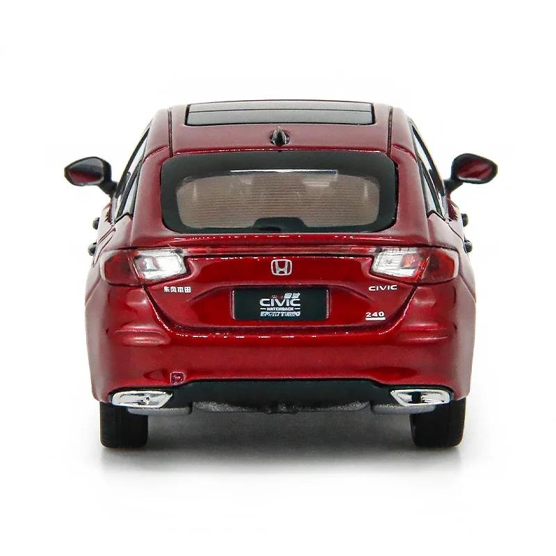 QLN2 1/43 Scale Honda Civic Hatchback 2023 Red Diecast Model Car Collection