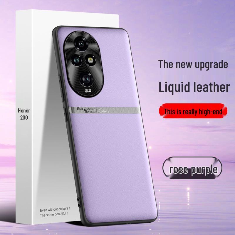 Защитный чехол Liquid Leather Anti-Fall, Anti-Fouling для мобильного телефона Honor 200