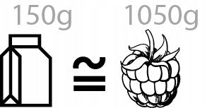 MALINA grys liofilizowane - pyszne owoce - 20g