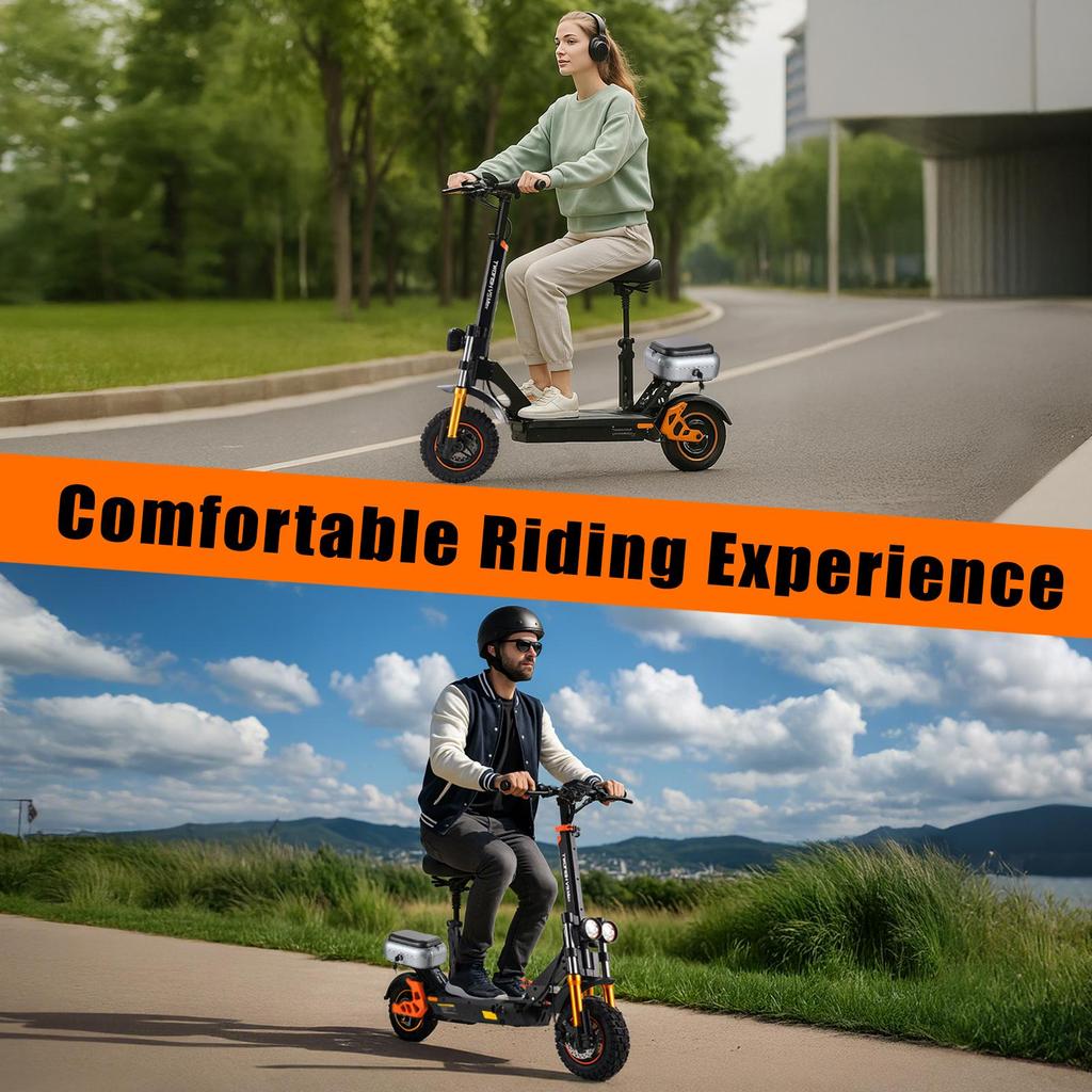 Электросамокат Twofish V5 Max 1000W Мотор 48V18Ah Батарея 45км/ч Макс. скорость 45км Макс. пробег