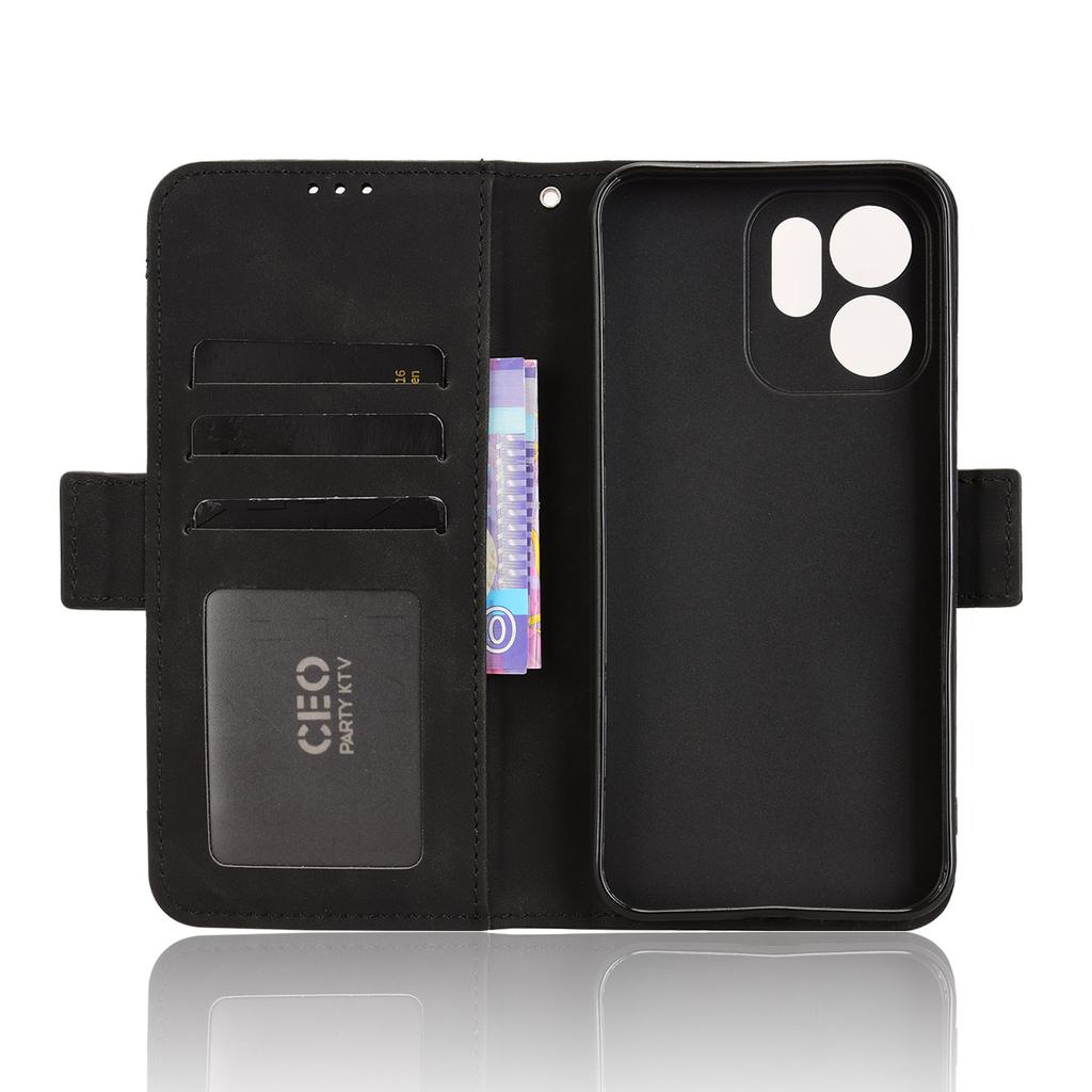 For Oppo Reno 14F 5G Leather Case Phone Wallet Cover with Multiple Card Slots