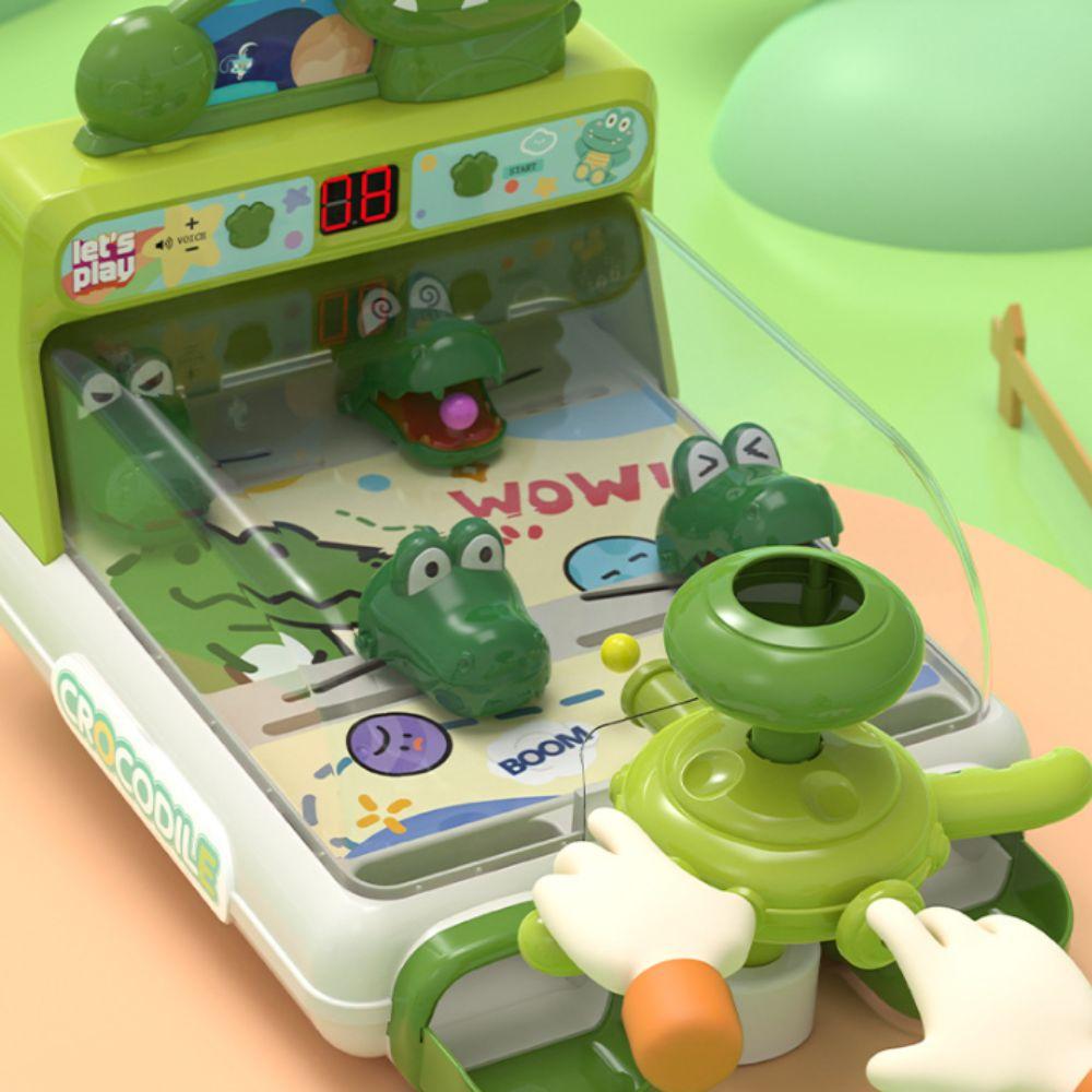 Музыка и свет Крокодил Мрамор Игрушка Пинбол Настольная Игра в Боулинг Интерактивная для Родителей и Детей