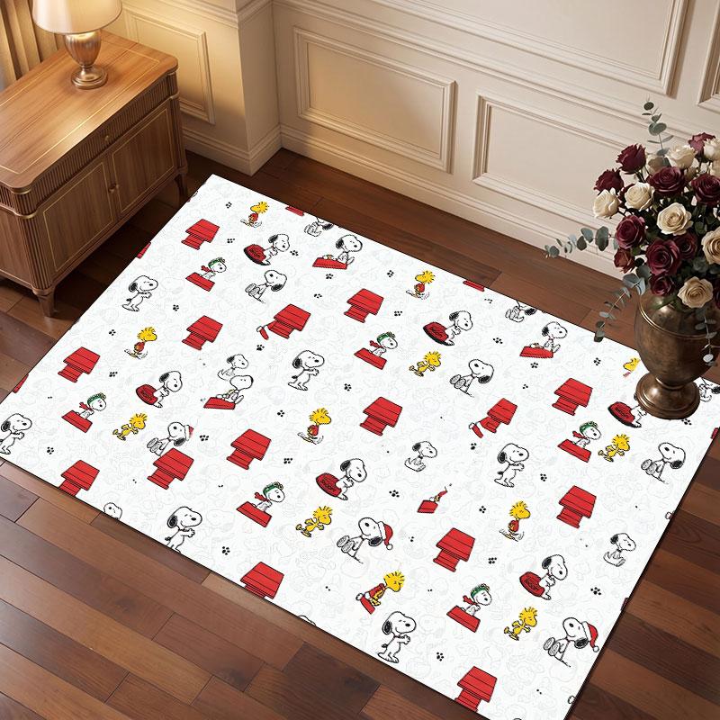 Snoopy Peanuts Rug Soft Thick Non Slip Floor Carpet for Bedroom Living Room Home Decor
