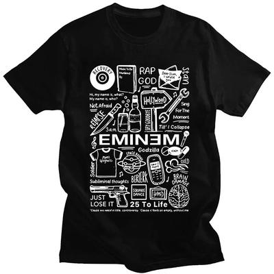 Хип-хоп футболка EMINEM, унисекс, женские модные футболки, хлопковая футболка, детские топы, футболки для мальчиков, летняя одежда Camisetas, рэперская одежда унисекс