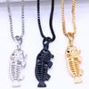 Fish Bone Pendant Jewelry European and American Style Men's Necklace