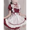 Женский костюм горничной Лолита Косплей Милый Сексуальный Эротический Кавайный Костюм для Кафе Черно-Белая Униформа Платье-фартук Милые Костюмы с Бантом