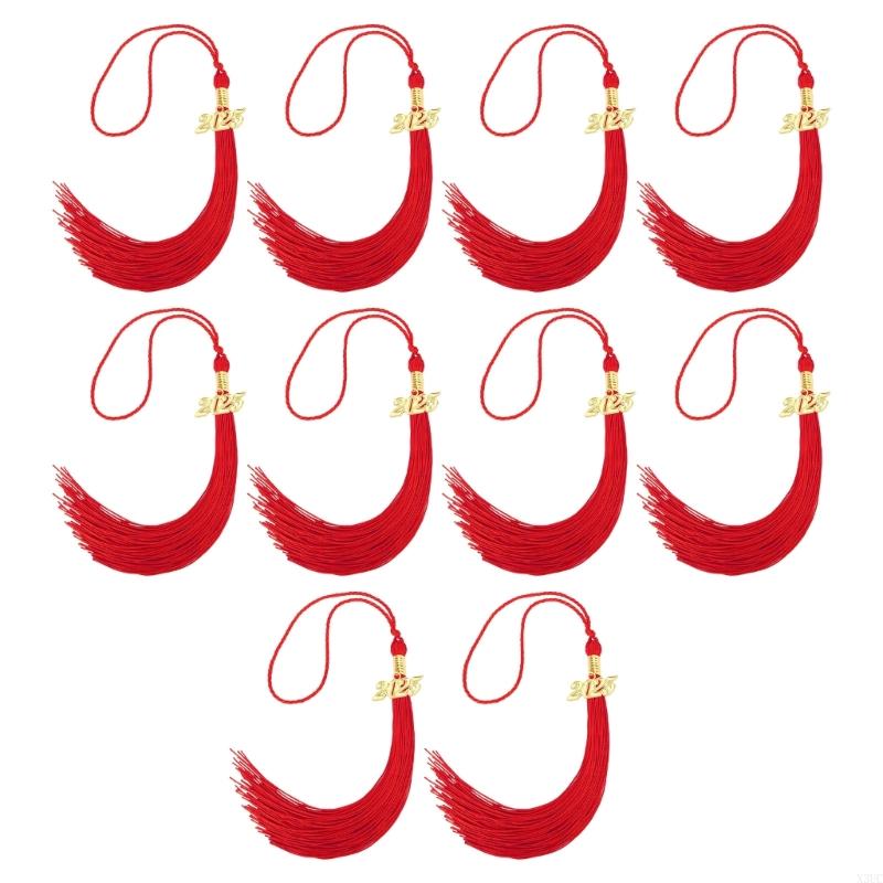 10Pieces 2026 Graduation Hat Tassels Class of 2026 Graduation Hat Pendant X3UC