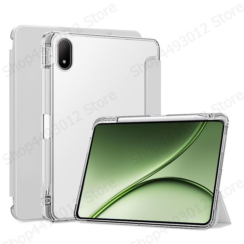 Чехол для Oneplus Pad 4 с держателем для стилуса, трехскладный, из кожи, с мягкой задней крышкой, подставка, чехол-книжка для планшета OnePlus Pad 4 Oneplus Pad4, 13.2 дюйма