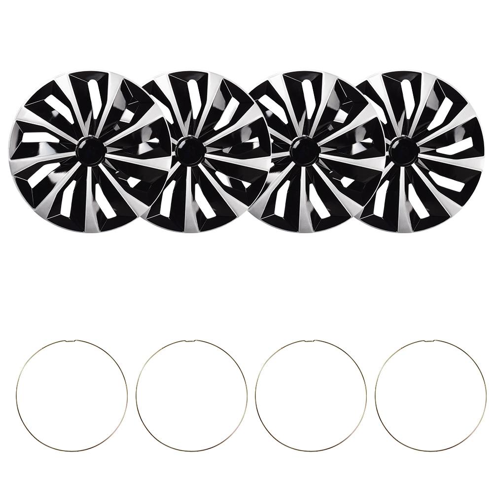 4 шт./комплект 15-дюймовых / 16-дюймовых / 17-дюймовых автомобильных колпаков для большинства железных ступичных дисков, колпачков ступиц из АБС-пластика, колпаков для колесных дисков, колпаков ступицы