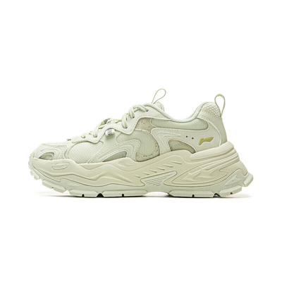 LiNing Disney История игрушек X Звездный ретро тренд Нескользящие Износостойкие Низкие повседневные кроссовки Женские кроссовки Светло-зеленый AGCV046-2