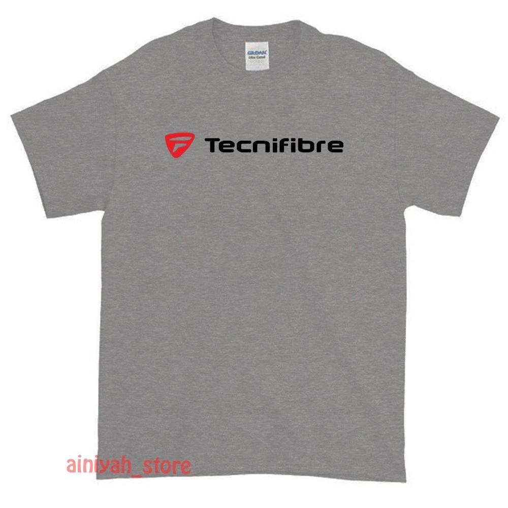 Новая теннисная ракетка Tecnifibre струны Логотип Мужская смешная футболка Размер США S-XXL