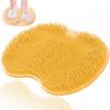 OKAWASI Коврик для мытья ног с присосками Мягкий силиконовый Стимулирует кровообращение Коврик для ванночки для ног для ванной комнаты Щетка, Присоски, Отшелушивающий, Щетка, Кровообращение,
