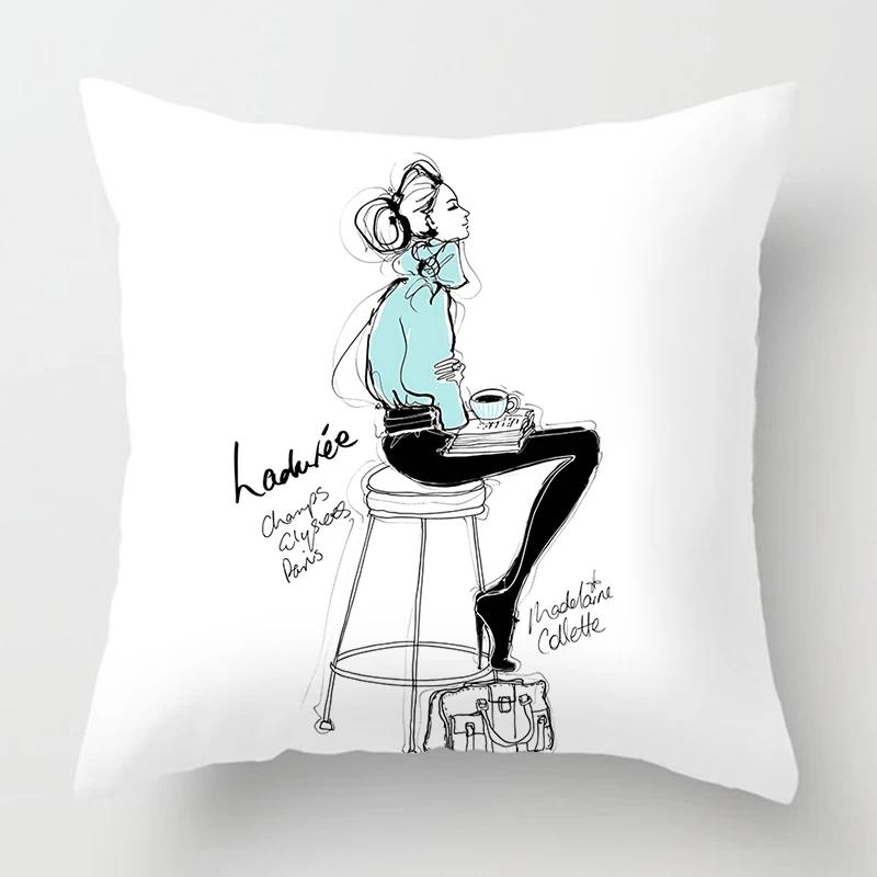 Скандинавская мода Женская наволочка Декорация Украшение дома Гостиная Диван Наволочка для подушки Украшение кровати Наволочка