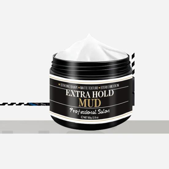 80G Matte Hair Mud Professional Salon Styling Gel Long-Lasting Hold Dandruff-Free Formula Styling Gel for Men