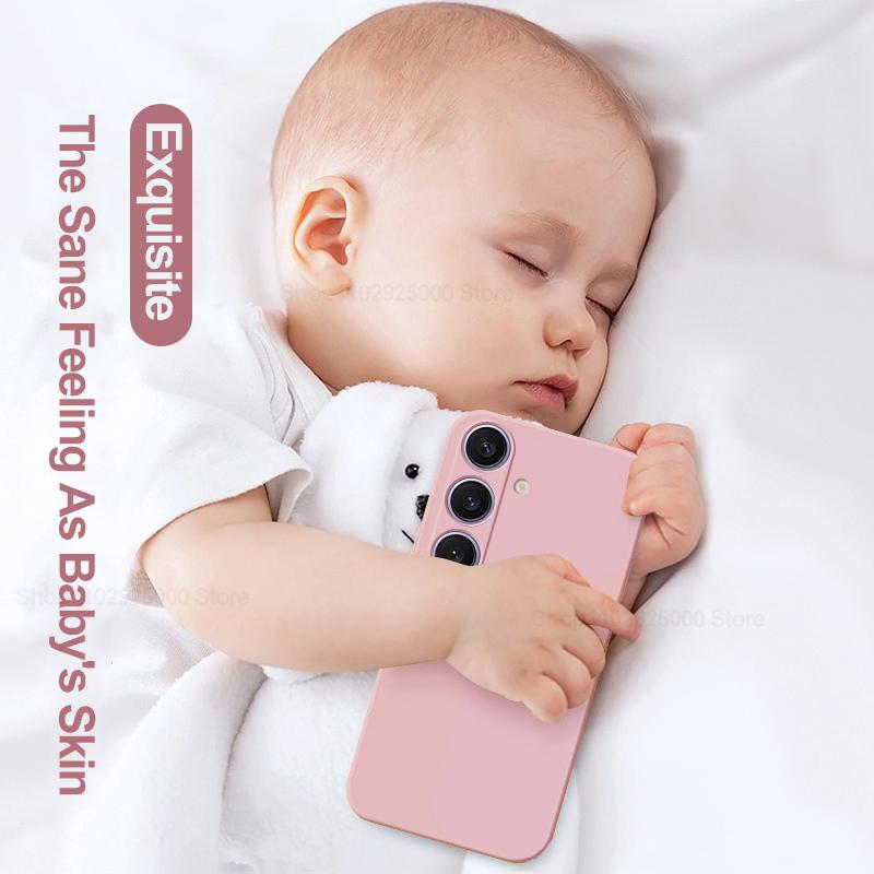 For S24 S23 Ultra Case Liquid Silicone Soft Back Cover Phone Cases For Samsung Galaxy S24 S 24 S23 S22 Ultra Plus S24Plus S24Ultra