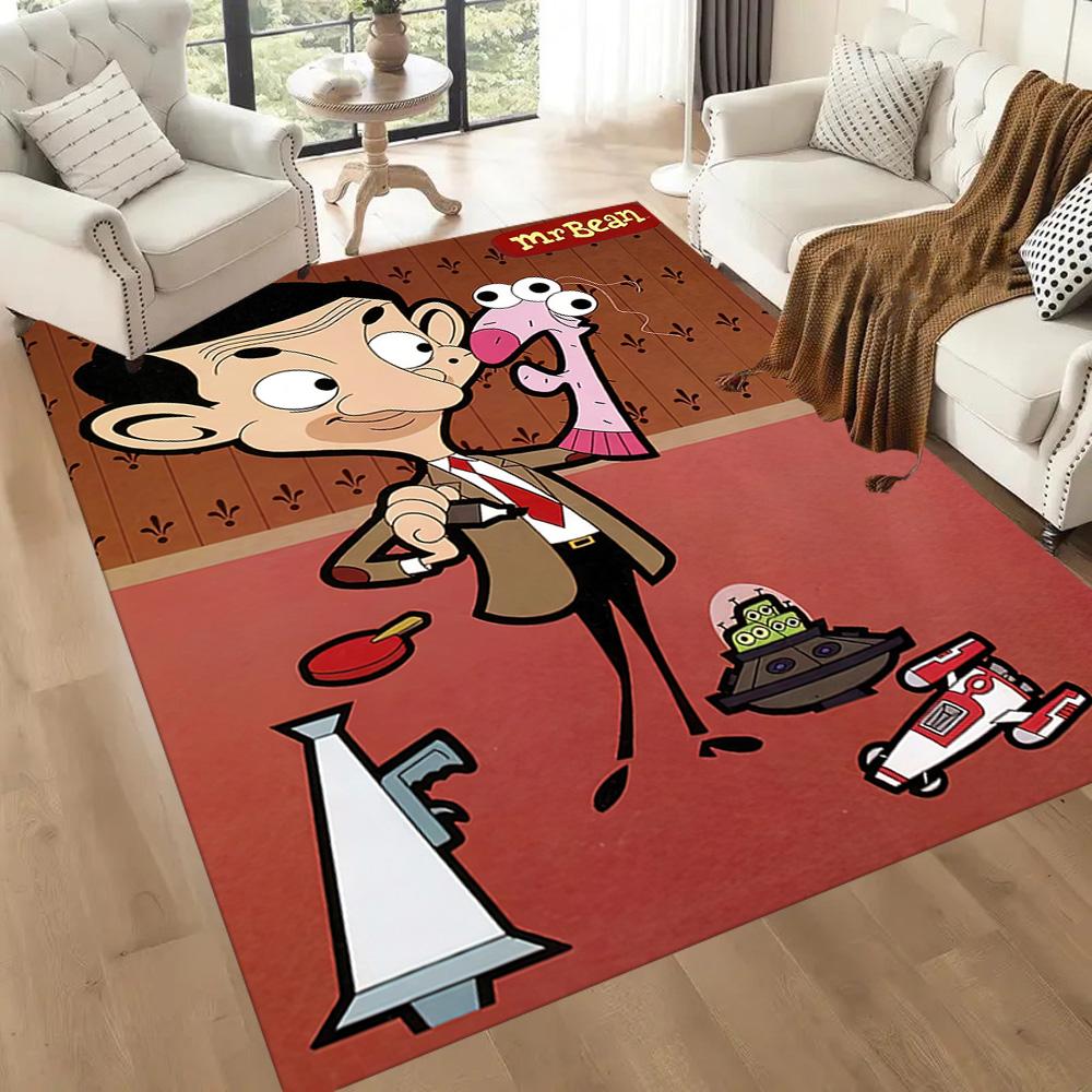Mr. Bean3 Square rugs are a great choice for living rooms, bedrooms, home décor, and as gifts.