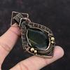 Подвеска Bloodstone, медная проволочная обертка, оригинальный кулон из драгоценных камней, проволочная обертка, ювелирное изделие ручной работы, медная бижутерия, подарок для женщин