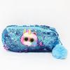 20 см Flippables пайетки модный пенал чехол большие глаза милые животные кукла единорог леопард панда кошка школа ленивец подарки