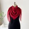 Однотонный квадратный шарф из пряжи летний шелковый шарф высококачественный шифоновый шарф простая шаль декоративная головная повязка