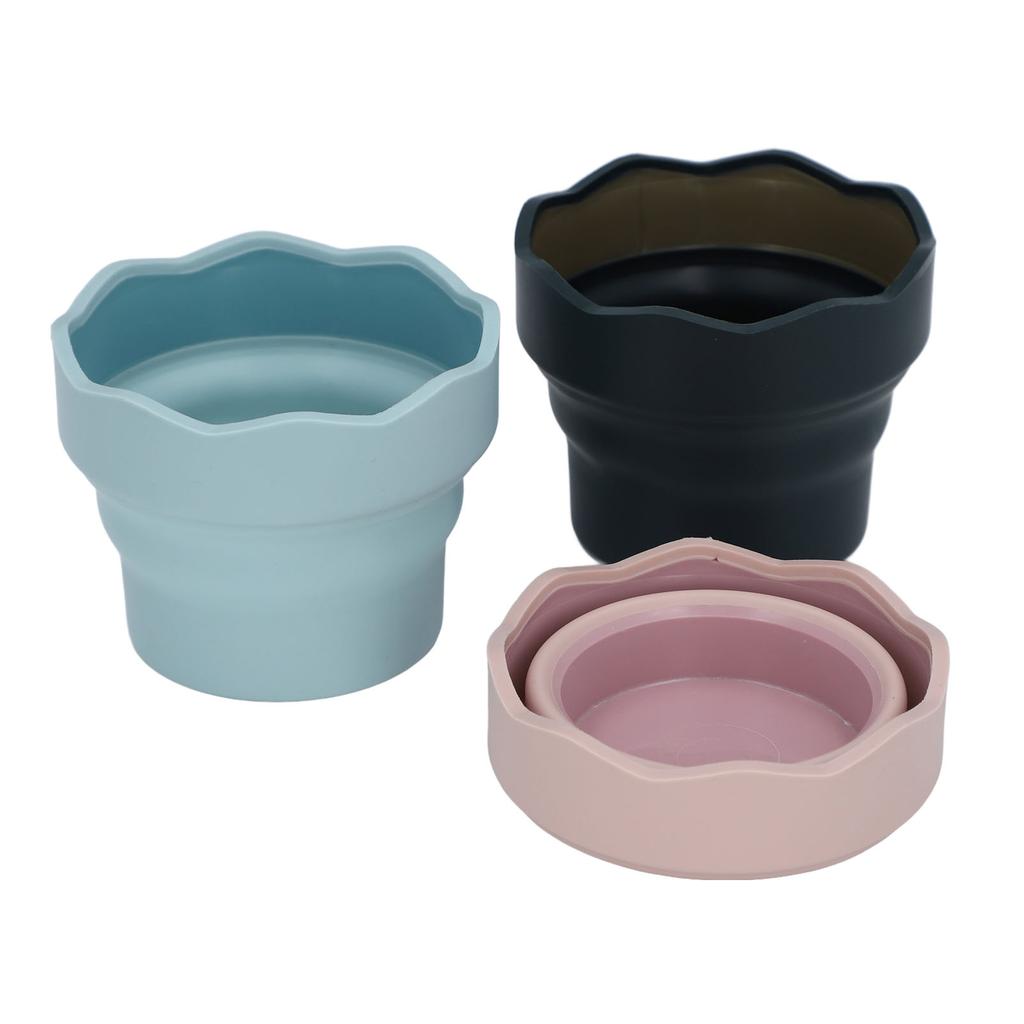 3 шт. Складная мойка для кистей для рисования, многоцелевая, многоразовая, силиконовая, для художников, мойка для кистей, для рисования, вода